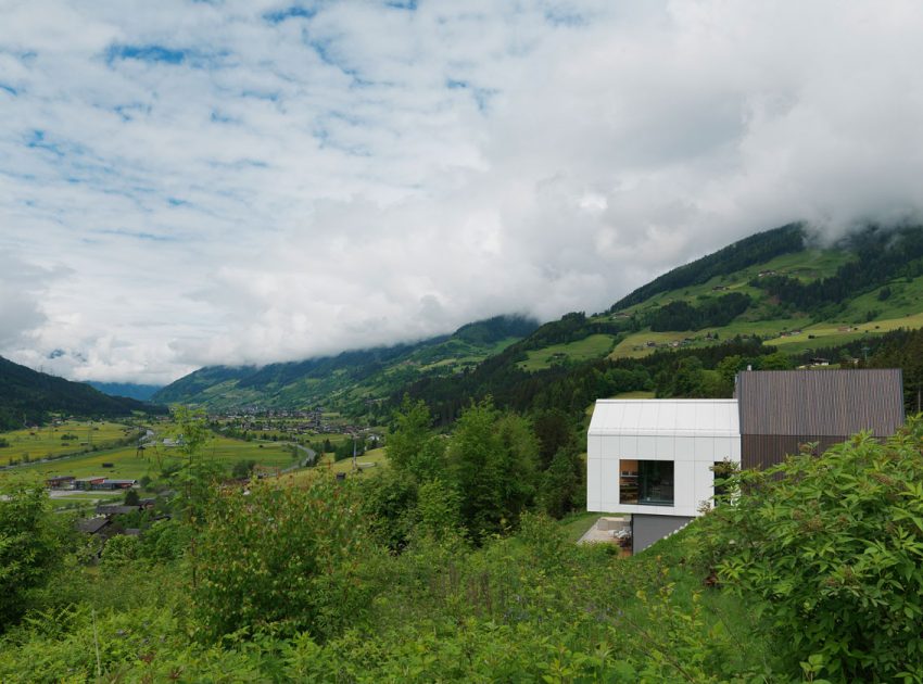 A Stunning Mountain House Nestled on the Hillside Overlooking the Austrian Alps in Austria by SoNo arhitekti (2)