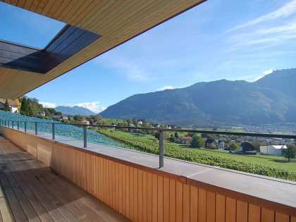 A Stunning and Elegant Home Built on a Slope Overlooks Beautiful Mountains of Liechtenstein by k m architektur (17)