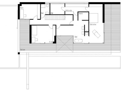 A Stunning and Elegant Home Built on a Slope Overlooks Beautiful Mountains of Liechtenstein by k m architektur (23)