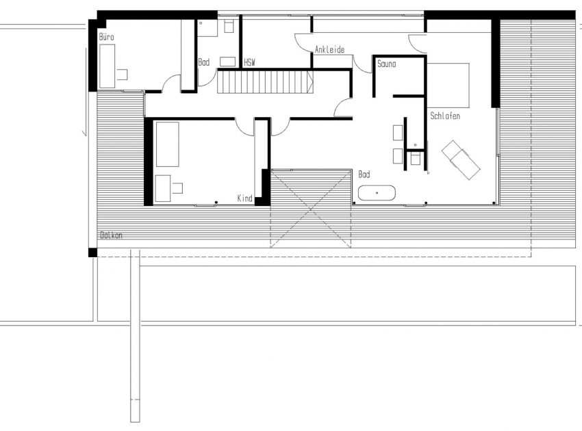 A Stunning and Elegant Home Built on a Slope Overlooks Beautiful Mountains of Liechtenstein by k m architektur (23)