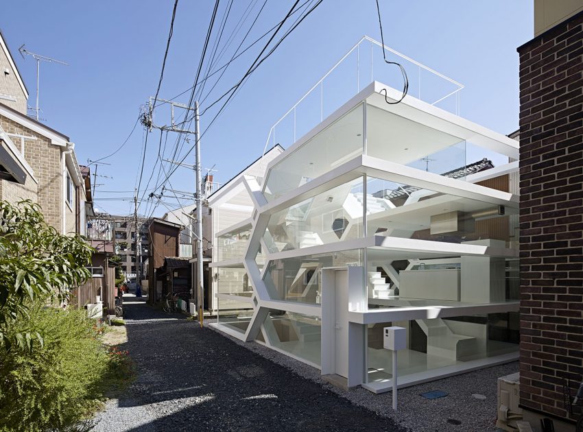 A Stunning and Futuristic House Made From Steel and Glass Elements in Oomiya by Yuusuke Karasawa Architects (1)
