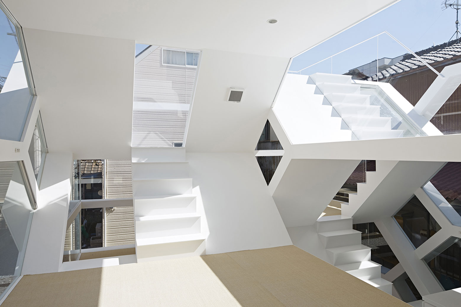 A Stunning and Futuristic House Made From Steel and Glass Elements in Oomiya by Yuusuke Karasawa Architects (10)