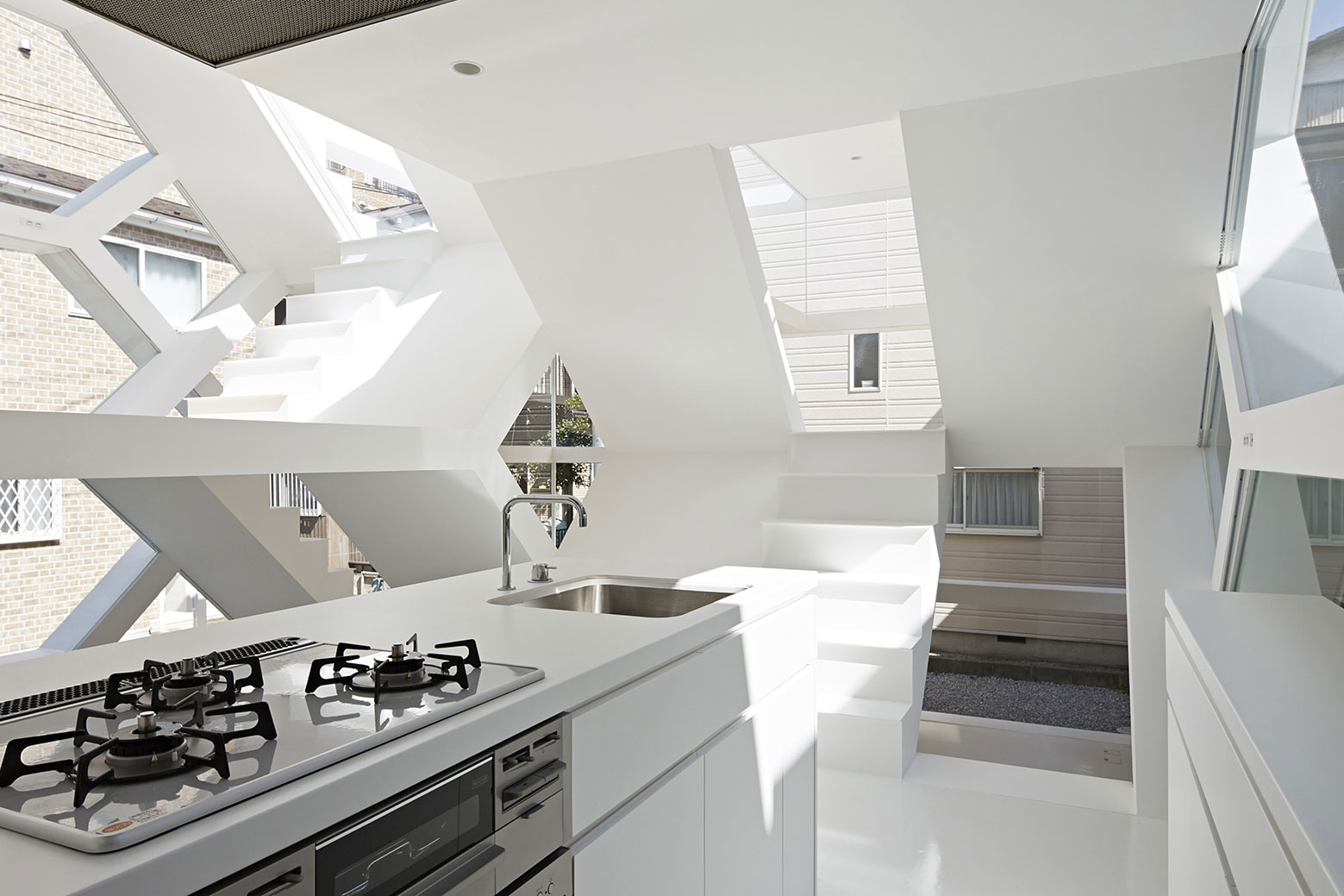 A Stunning and Futuristic House Made From Steel and Glass Elements in Oomiya by Yuusuke Karasawa Architects (12)