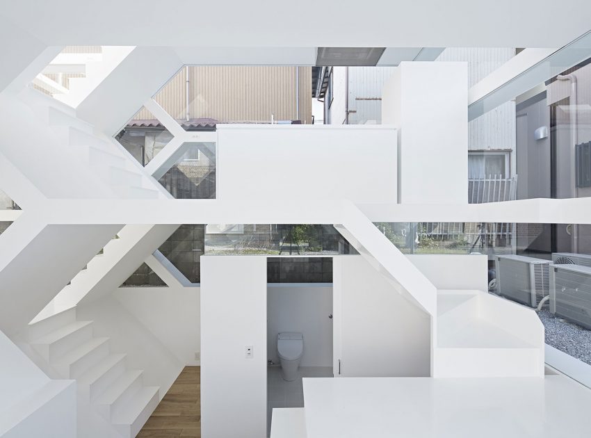 A Stunning and Futuristic House Made From Steel and Glass Elements in Oomiya by Yuusuke Karasawa Architects (13)