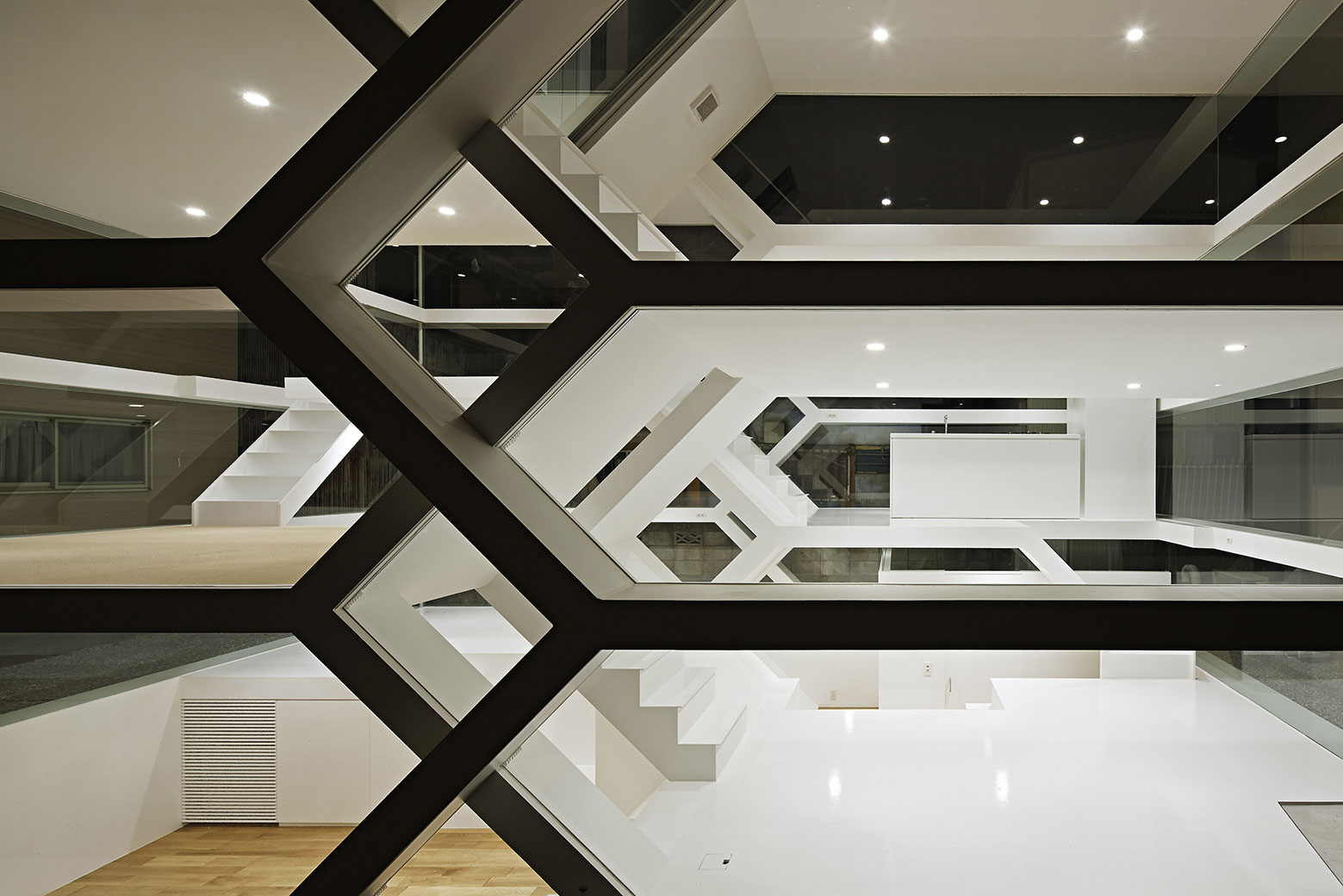 A Stunning and Futuristic House Made From Steel and Glass Elements in Oomiya by Yuusuke Karasawa Architects (15)