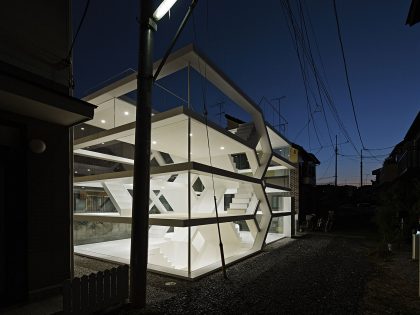 A Stunning and Futuristic House Made From Steel and Glass Elements in Oomiya by Yuusuke Karasawa Architects (17)