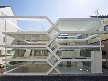 A Stunning and Futuristic House Made From Steel and Glass Elements in Oomiya by Yuusuke Karasawa Architects (2)