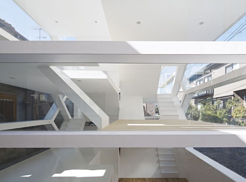 A Stunning and Futuristic House Made From Steel and Glass Elements in Oomiya by Yuusuke Karasawa Architects (5)
