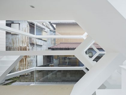 A Stunning and Futuristic House Made From Steel and Glass Elements in Oomiya by Yuusuke Karasawa Architects (8)