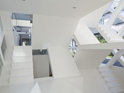 A Stunning and Futuristic House Made From Steel and Glass Elements in Oomiya by Yuusuke Karasawa Architects (9)