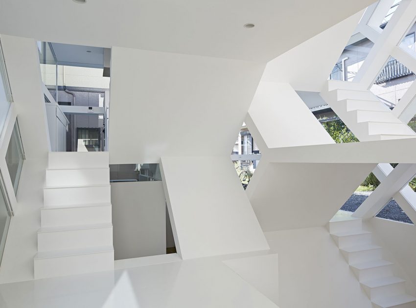A Stunning and Futuristic House Made From Steel and Glass Elements in Oomiya by Yuusuke Karasawa Architects (9)