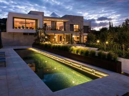 A Stylish Concrete Home with Indoor Swimming Pool and Terrace with Quiet View in Son Vida by Negre Studio & Rambla 9 Arquitectura (1)