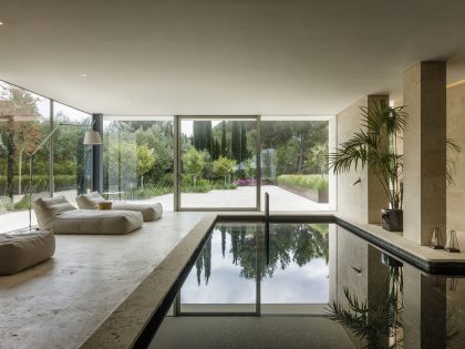 A Stylish Concrete Home with Indoor Swimming Pool and Terrace with Quiet View in Son Vida by Negre Studio & Rambla 9 Arquitectura (6)