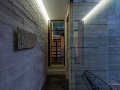 A Stylish Concrete House with Playful and Elegant Interiors in Morelos, Mexico by GBF Taller de Arquitectura (9)