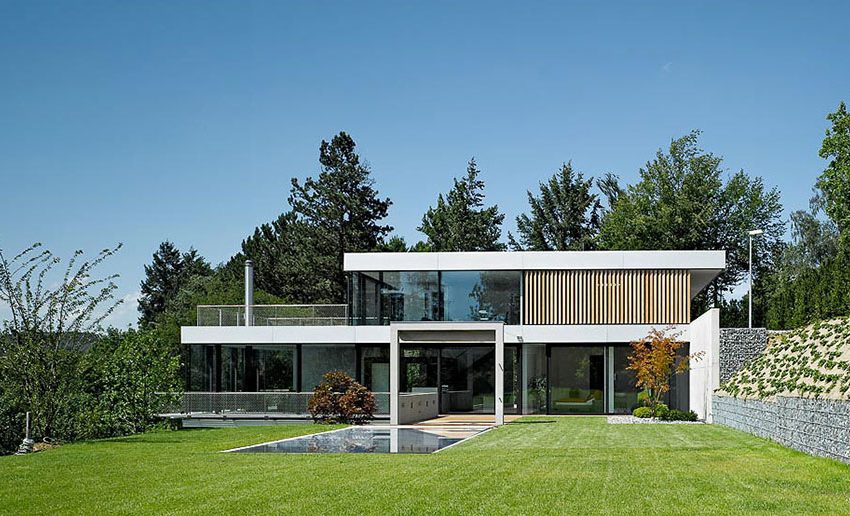 A Stylish Contemporary Home with Exquisite Landscaping in Waldenbuch, Germany by Von Bock Architekten (1)