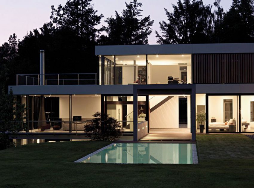 A Stylish Contemporary Home with Exquisite Landscaping in Waldenbuch, Germany by Von Bock Architekten (15)