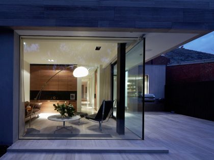 A Stylish Contemporary House with Striking Facade and Simple Interiors in Melbourne by b.e architecture (16)