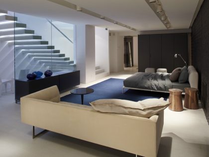 A Stylish Contemporary Loft with an Industrial Vibe in Paris, France by Bestetti Associati Studio (15)