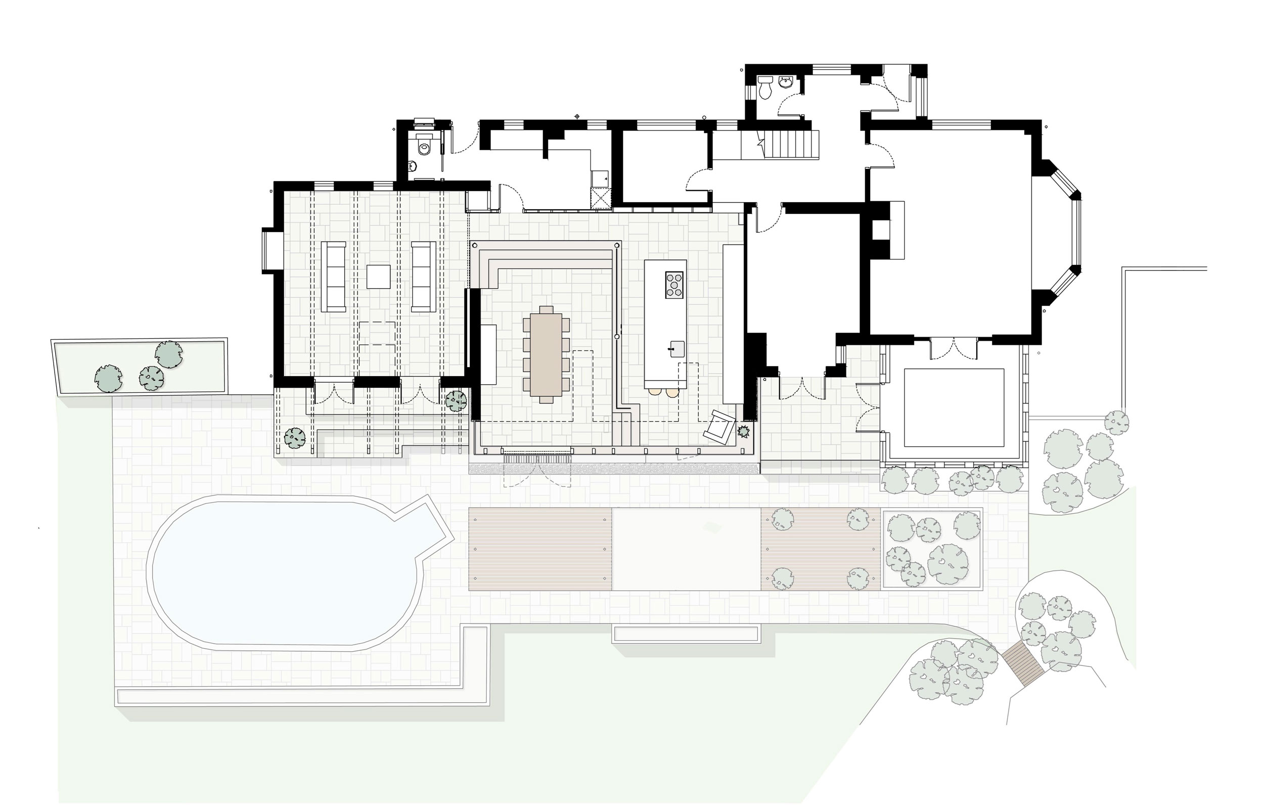 A Stylish Home Featuring a Warm and Elegant Color Palette in Winchester by OB Architecture (16)