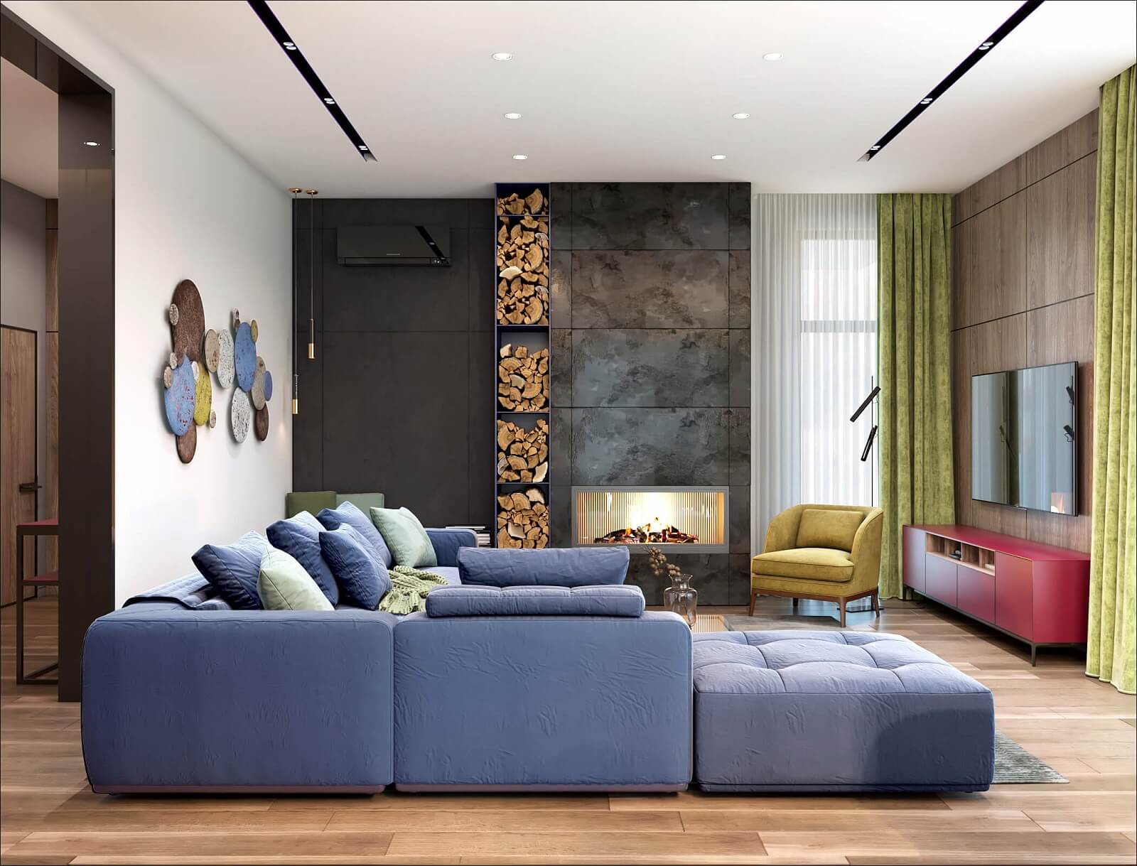 A Stylish Kid-Friendly Apartment with Bright and Vibrant Features in Kiev, Ukraine by 33BY Architecture (1)