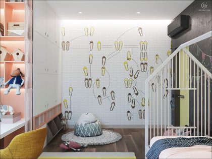 A Stylish Kid-Friendly Apartment with Bright and Vibrant Features in Kiev, Ukraine by 33BY Architecture (19)