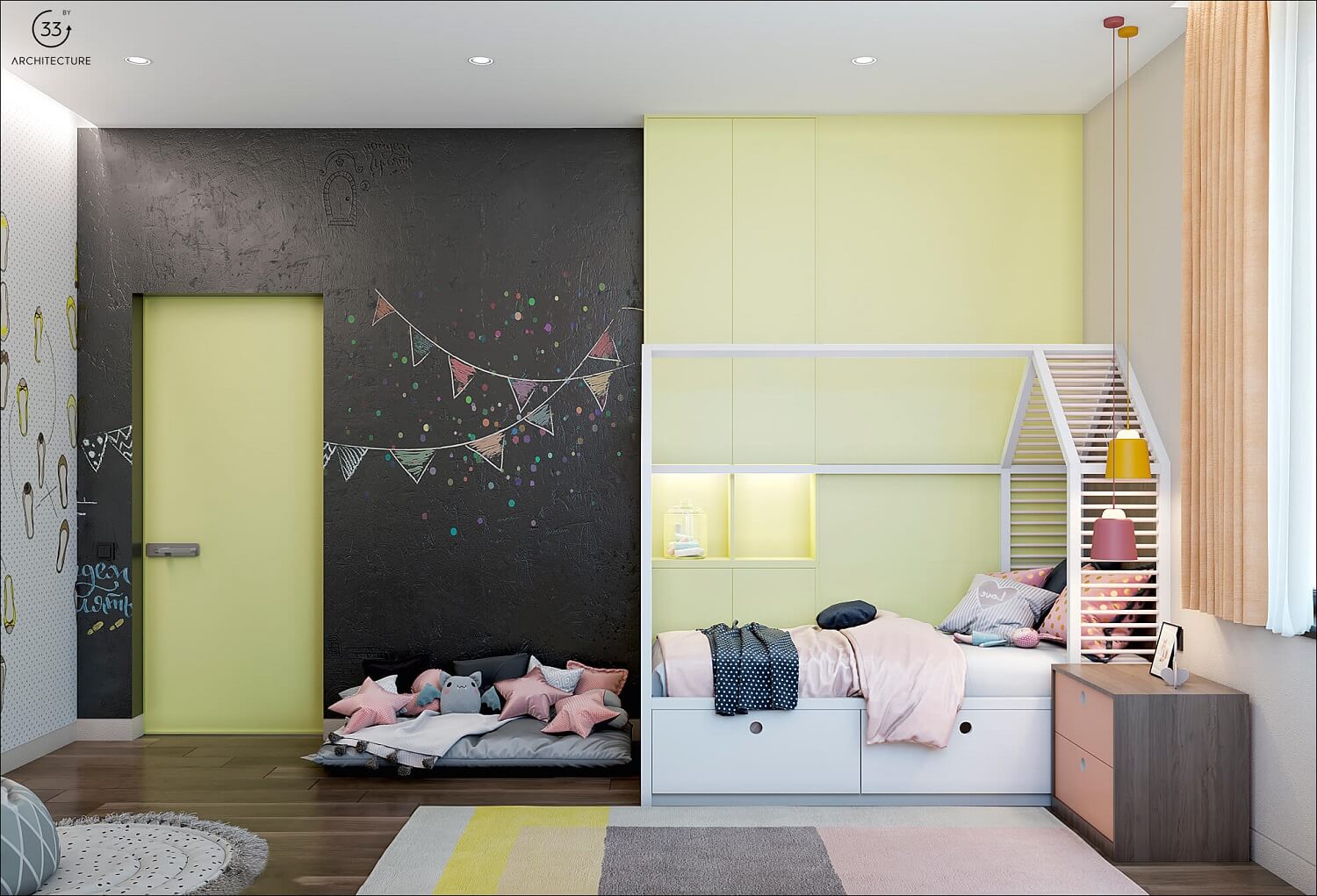 A Stylish Kid-Friendly Apartment with Bright and Vibrant Features in Kiev, Ukraine by 33BY Architecture (25)