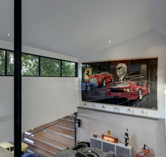 A Stylish Modern Home for a Car Collector in Austin, Texas by Matt Fajkus Architecture (12)