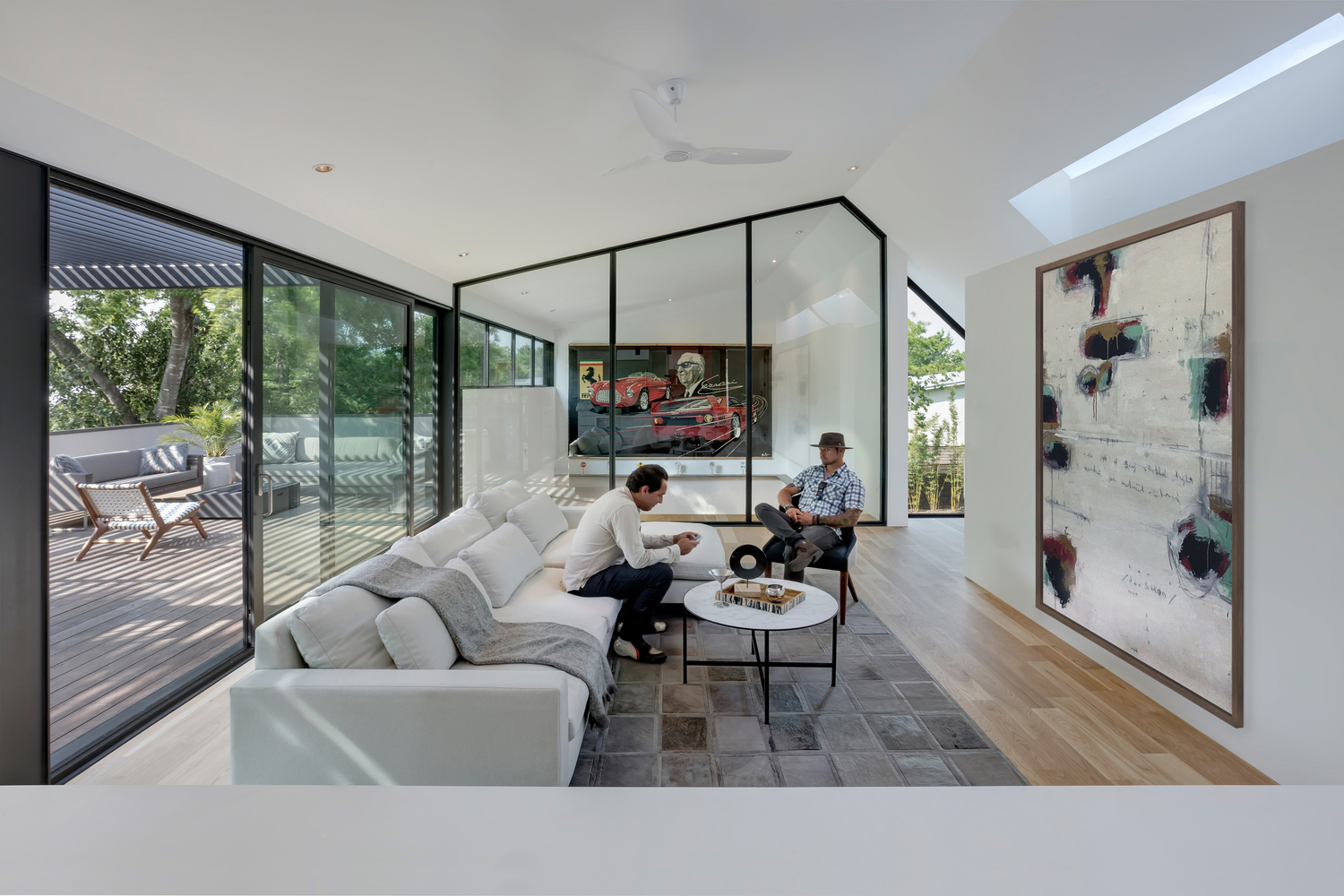 A Stylish Modern Home for a Car Collector in Austin, Texas by Matt Fajkus Architecture (14)