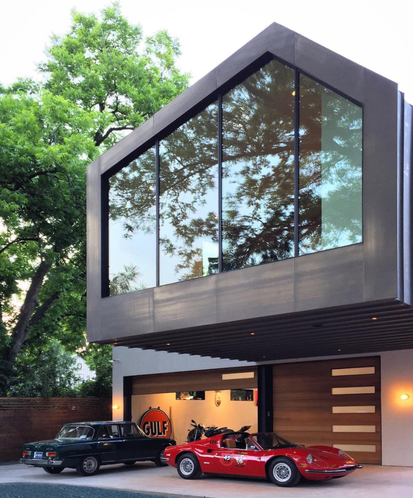 A Stylish Modern Home for a Car Collector in Austin, Texas by Matt Fajkus Architecture (4)