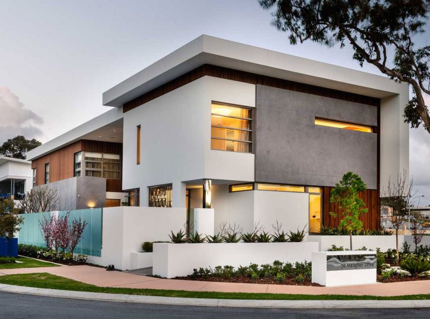 A Stylish Modern Home with Cheerful and Unique Interior Filled with Smart Color in Perth by Granwood by Zorzi (2)