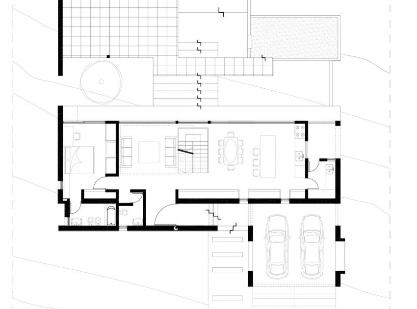 A Stylish Modern Home with Opaque Facade and Clean Lines in Cordoba, Argentina by Federico Olmedo (14)