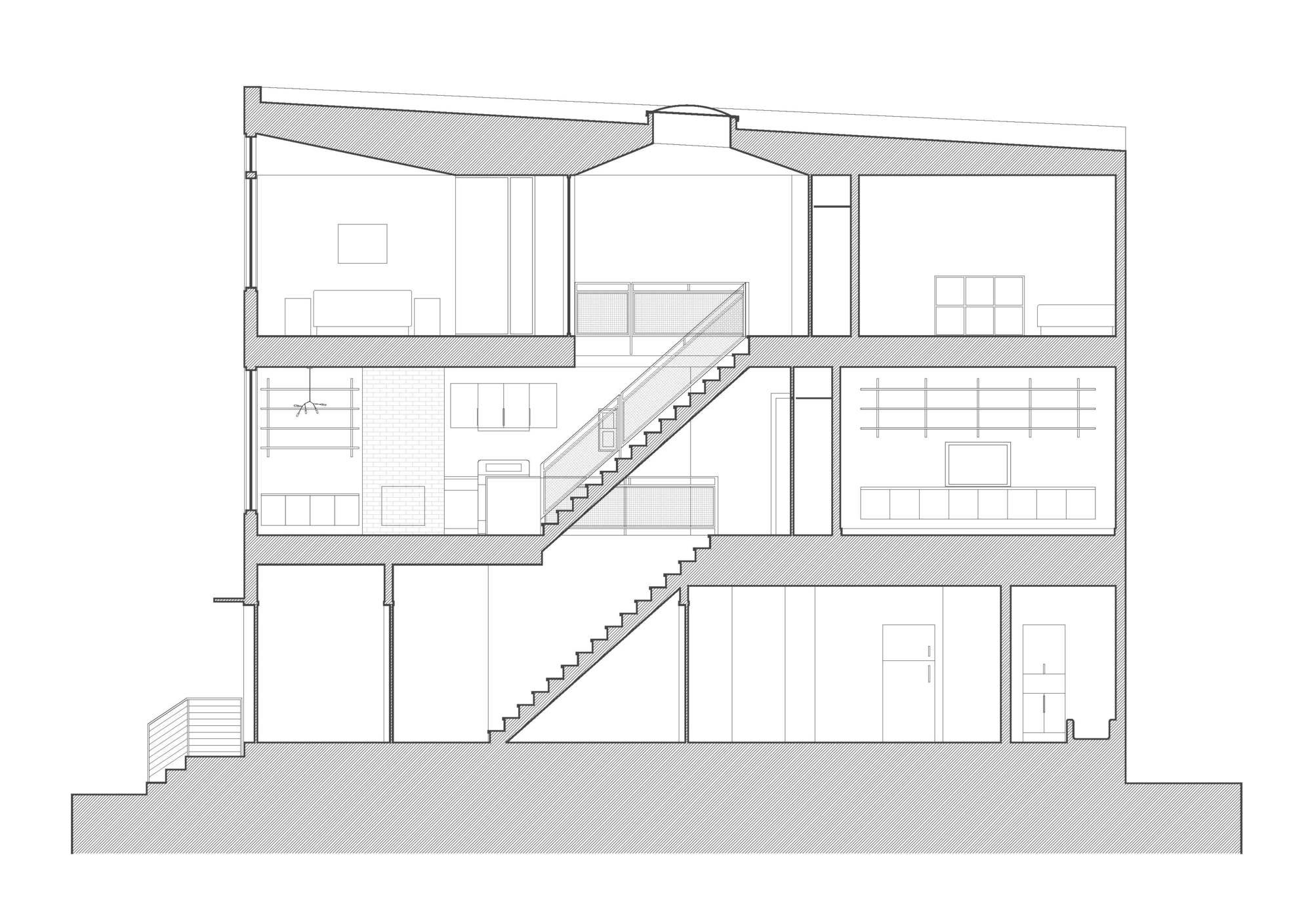 A Stylish Modern Light-Filled Home with Smart Red Accents in Brooklyn by Etelamaki Architecture (17)