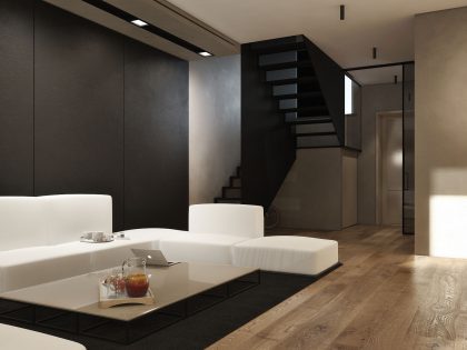 A Stylish Modern Townhouse with Exquisite Interiors in Kiev by Igor Sirotov Architect (5)