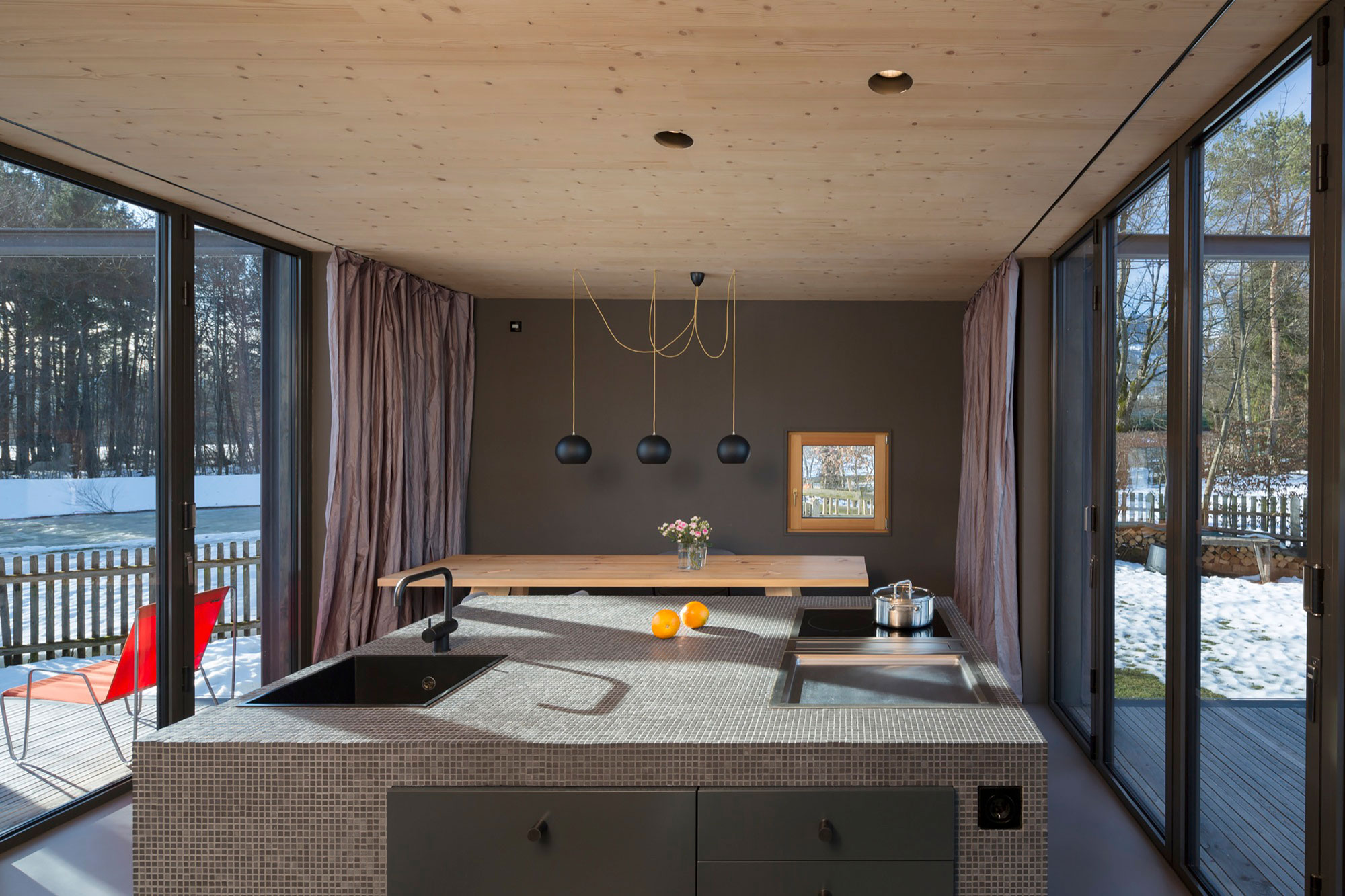 A Stylish Modern Wooden House with Cantilevered Terrace in Auerbach, Germany by Arnhard & Eck (15)