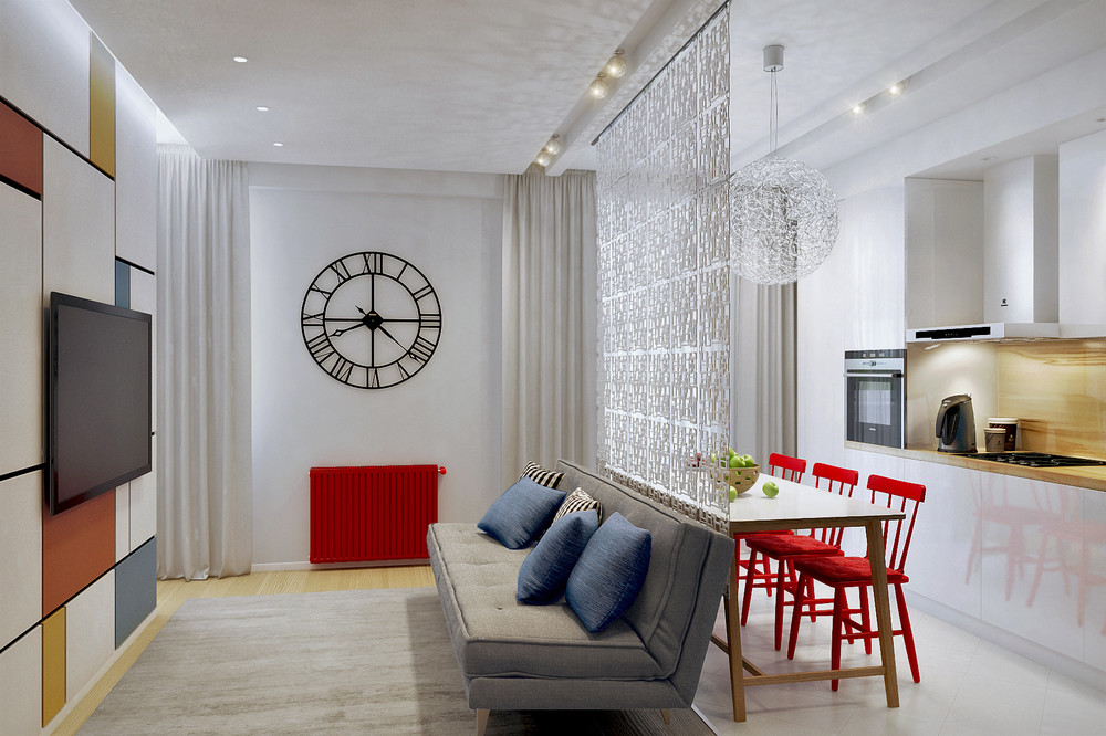 A Stylish and Bright Apartment for a Young Family and Bachelor in Surgut, Russia by Marina Tsoy (1)
