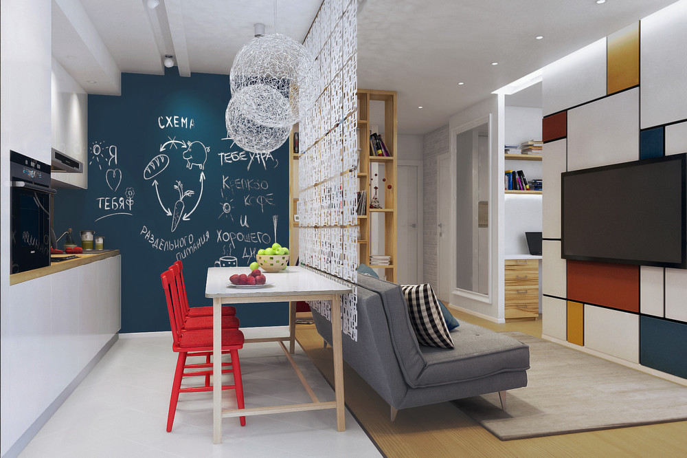 A Stylish and Bright Apartment for a Young Family and Bachelor in Surgut, Russia by Marina Tsoy (2)