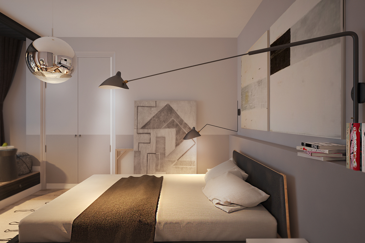A Stylish and Bright Apartment with Exposed Brick Walls in Kiev, Ukraine by Pavel Voytov (5)
