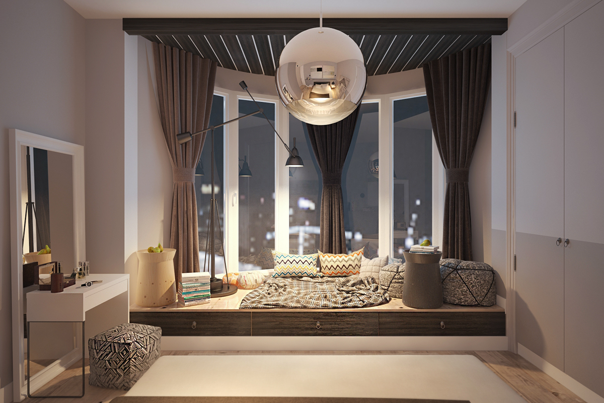 A Stylish and Bright Apartment with Exposed Brick Walls in Kiev, Ukraine by Pavel Voytov (7)