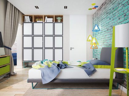 A Stylish and Bright Apartment with Exposed Brick Walls in Kiev, Ukraine by Pavel Voytov (8)