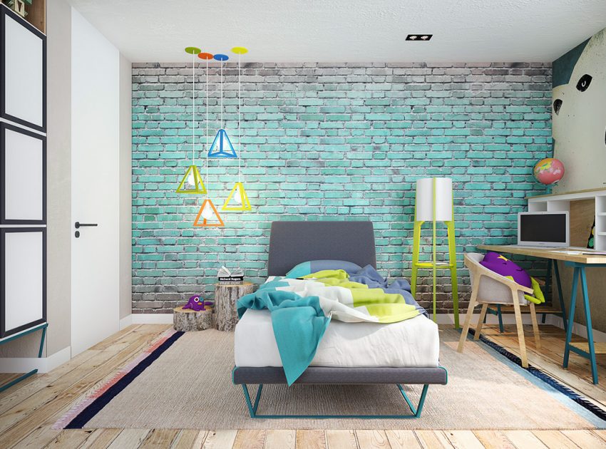 A Stylish and Bright Apartment with Exposed Brick Walls in Kiev, Ukraine by Pavel Voytov (9)