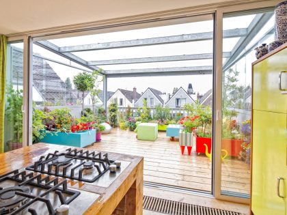 A Stylish and Colorful Apartment with Roof Terrace in Rotterdam, The Netherlands by HUNK design (11)