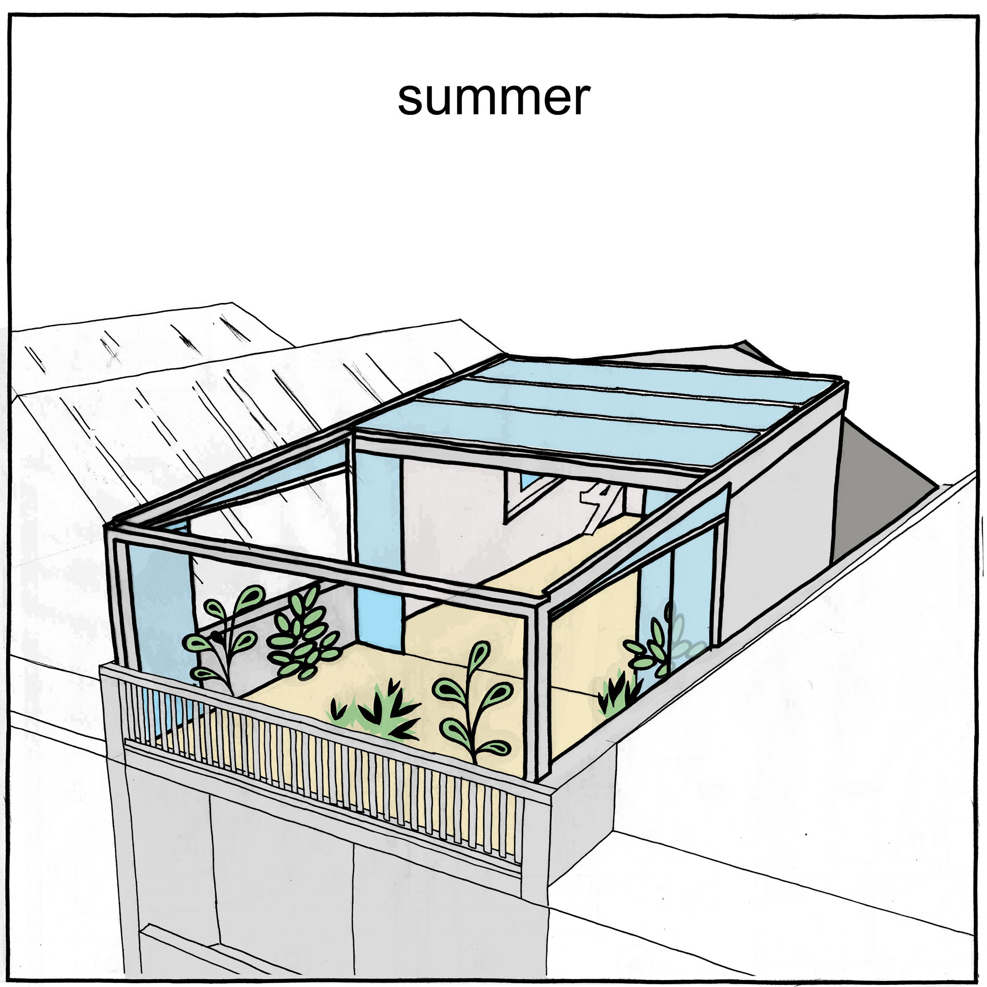 A Stylish and Colorful Apartment with Roof Terrace in Rotterdam, The Netherlands by HUNK design (17)