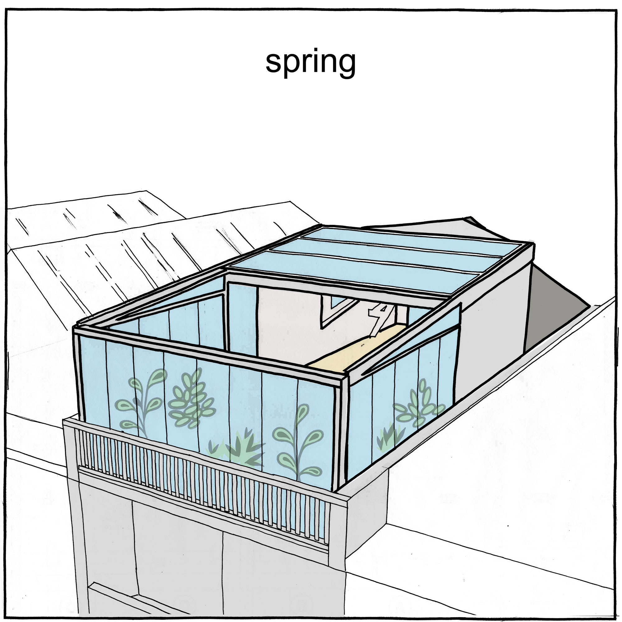 A Stylish and Colorful Apartment with Roof Terrace in Rotterdam, The Netherlands by HUNK design (20)
