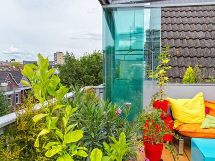 A Stylish and Colorful Apartment with Roof Terrace in Rotterdam, The Netherlands by HUNK design (4)