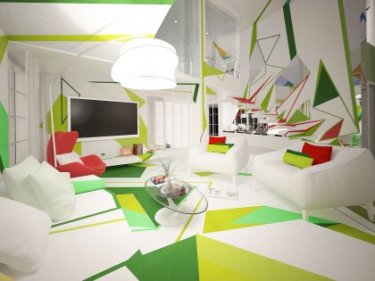 A Stylish and Colorful Modern Apartment in Sofia, Bulgaria by Brani & Desi (4)