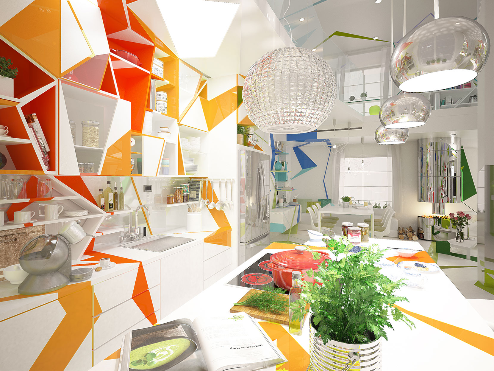 A Stylish and Colorful Modern Apartment in Sofia, Bulgaria by Brani & Desi (9)