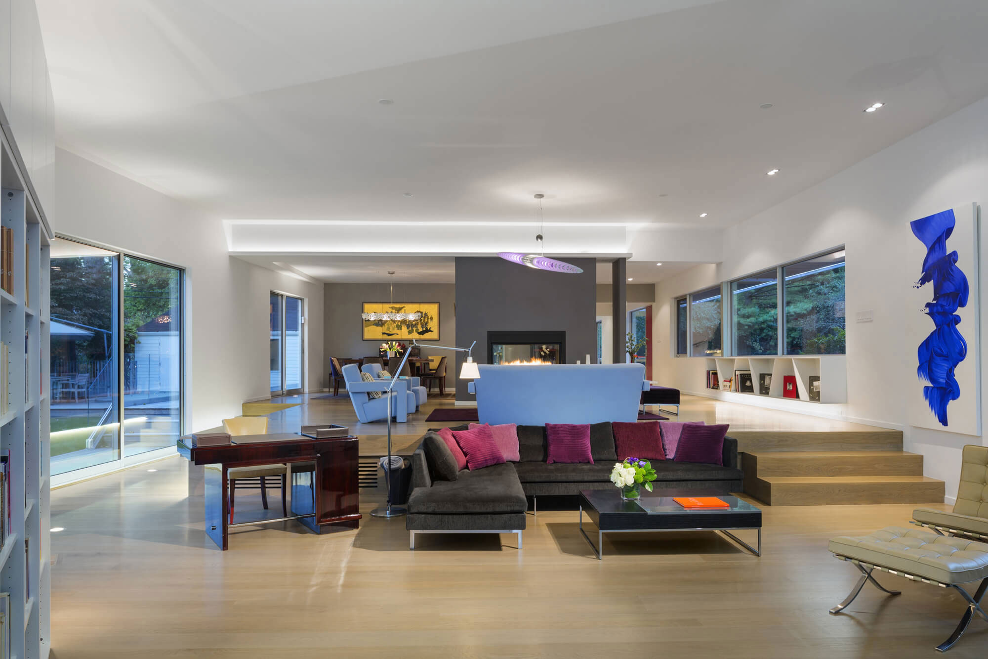 A Stylish and Colorful Modern Home with Light Interiors in Westchester by Fougeron Architecture (7)