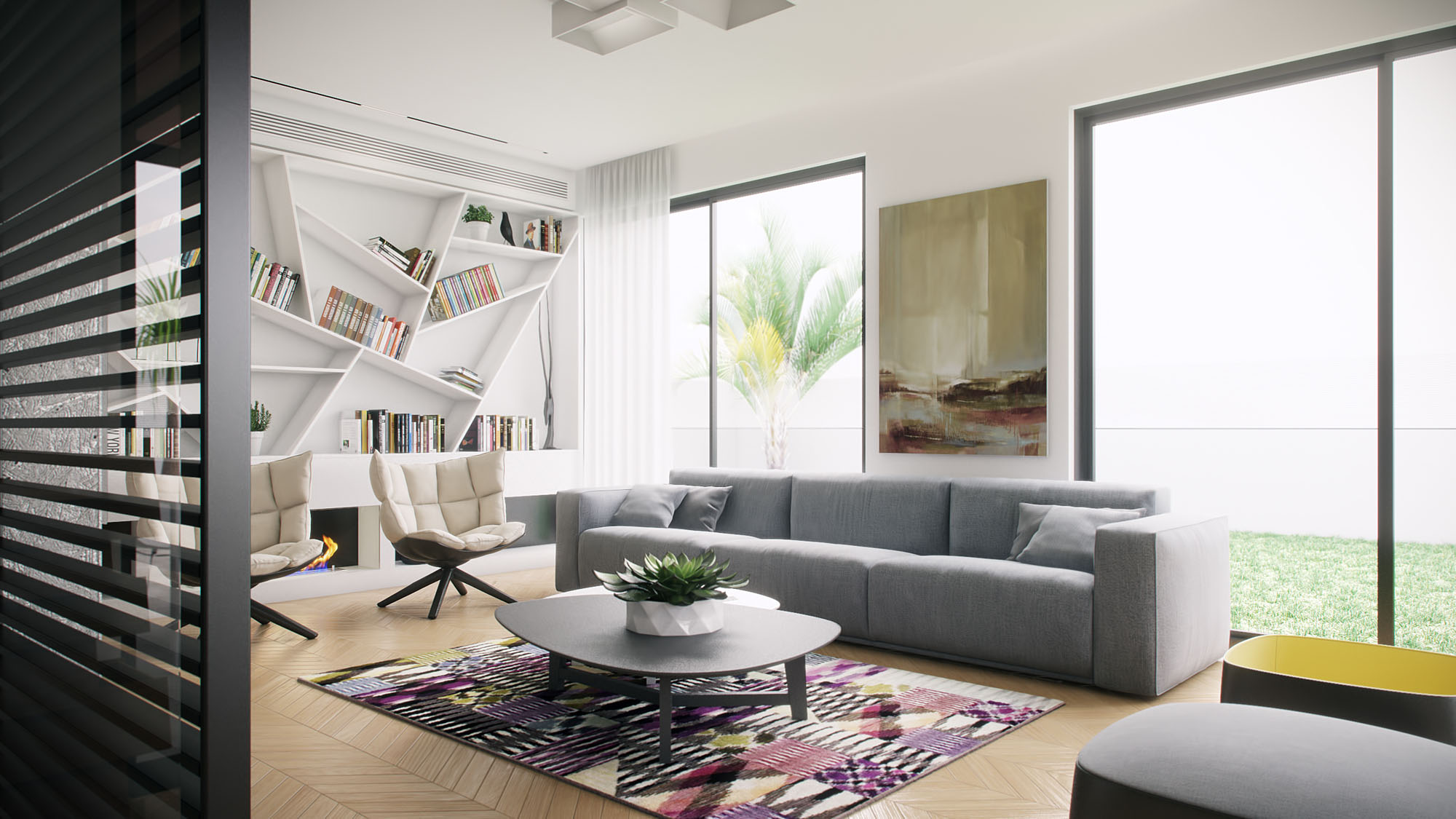 A Stylish and Comfortable Modern Home for a Family of Five in Ramat Sharon by Tal Goldsmith Fish (5)