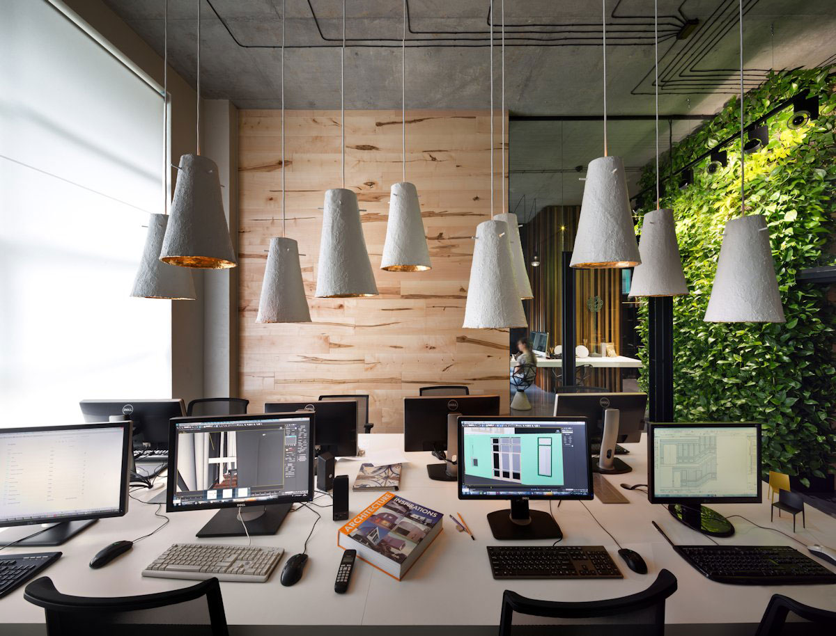 A Stylish and Laconic Concrete Interiors for Contemporary Office and Showroom in Kiev, Ukraine by Sergey Makhno (12)