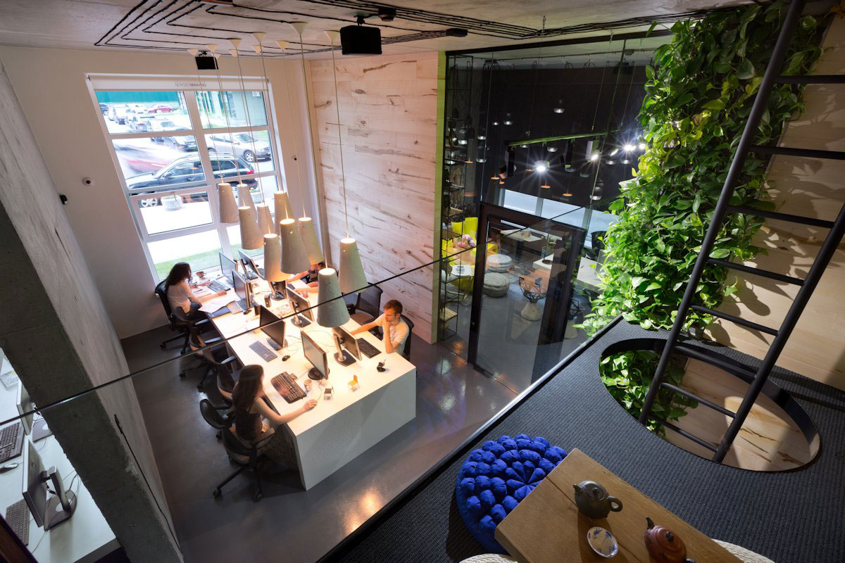 A Stylish and Laconic Concrete Interiors for Contemporary Office and Showroom in Kiev, Ukraine by Sergey Makhno (16)